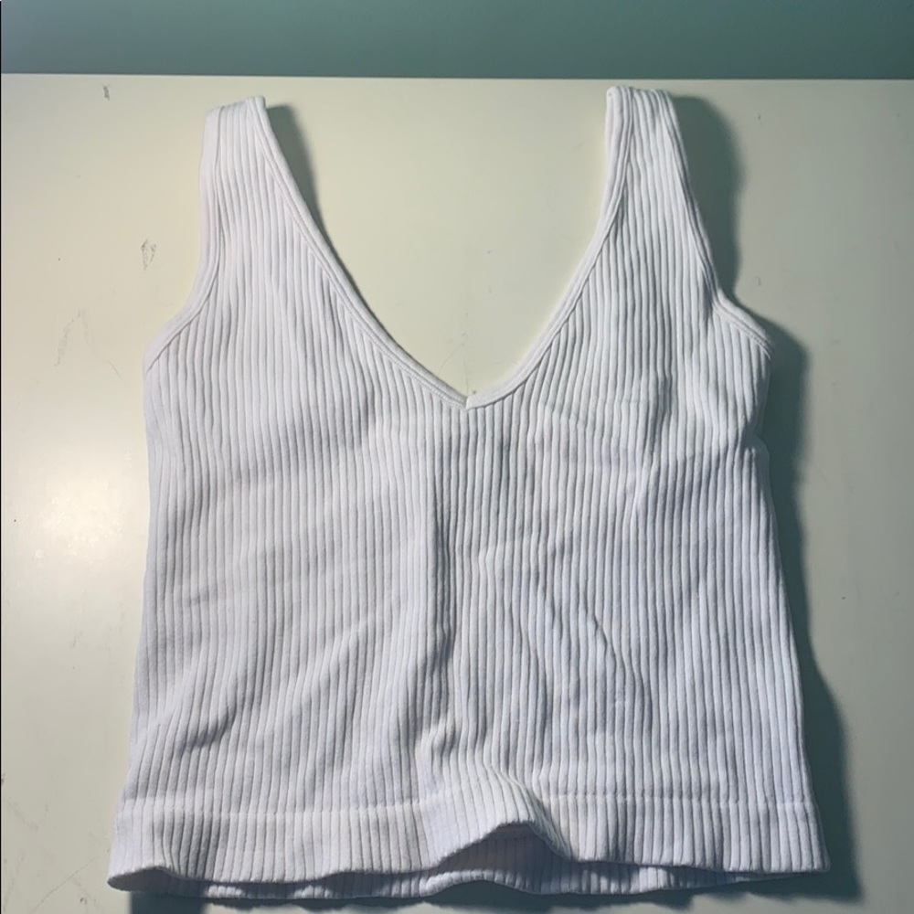 Free people white crop top